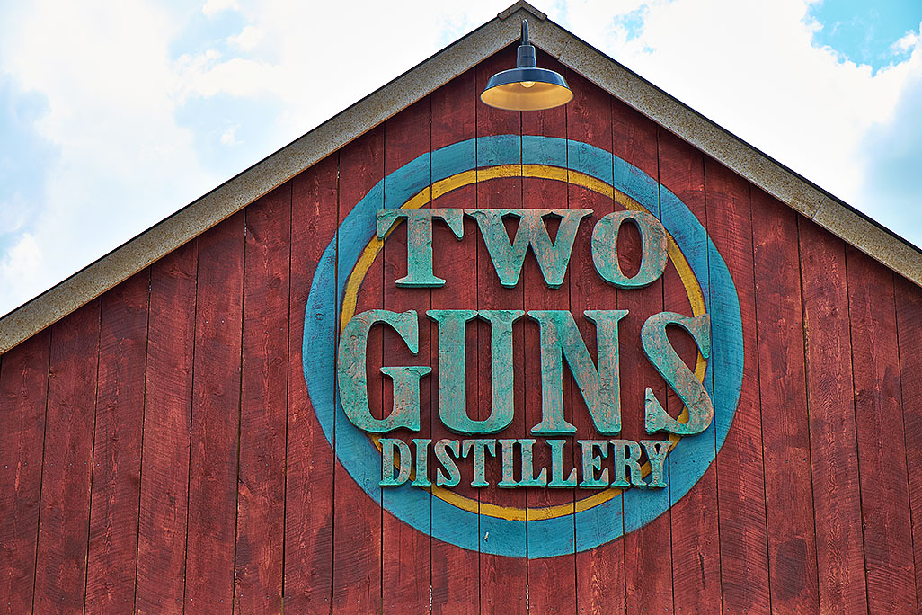 Sign of Two Guns Distillery